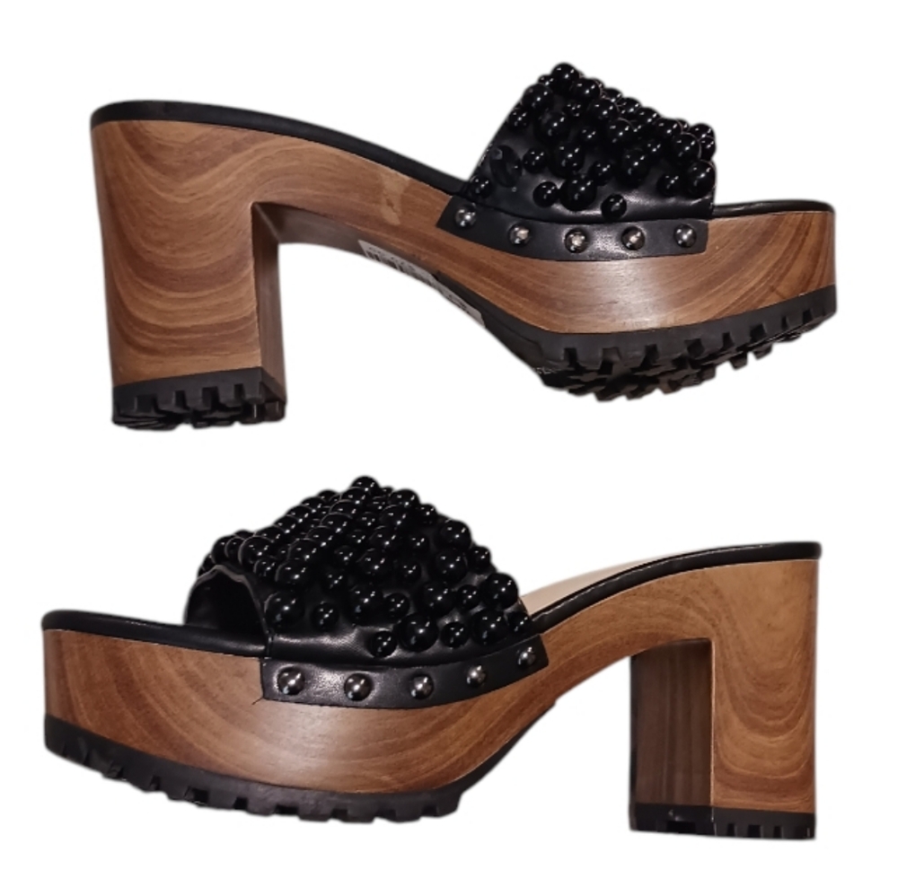Jessica Simpson Telina2 Pearl Platform Block Heel Slide Sandals - Picture 3 of 9